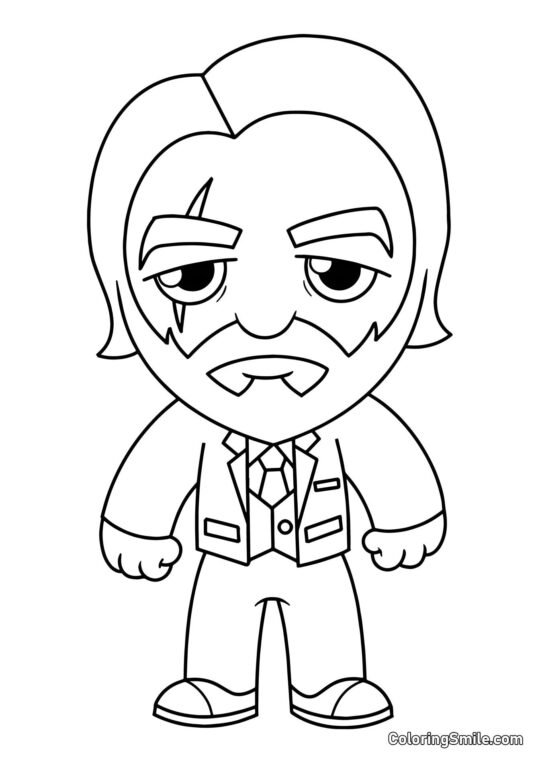 Fortnite Chibi Żniwiarz Dusz - Kolorowanka