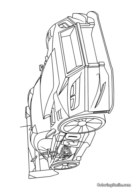 Hot Wheels sportowy samochód - Kolorowanka