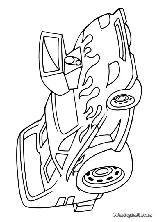 Dziki samochód Hot Wheels - Kolorowanka