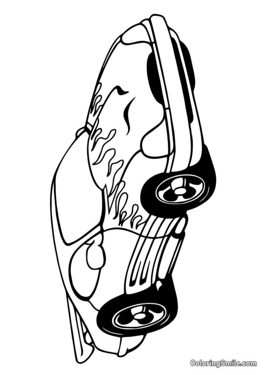 Prosty Hot Wheels - Kolorowanka