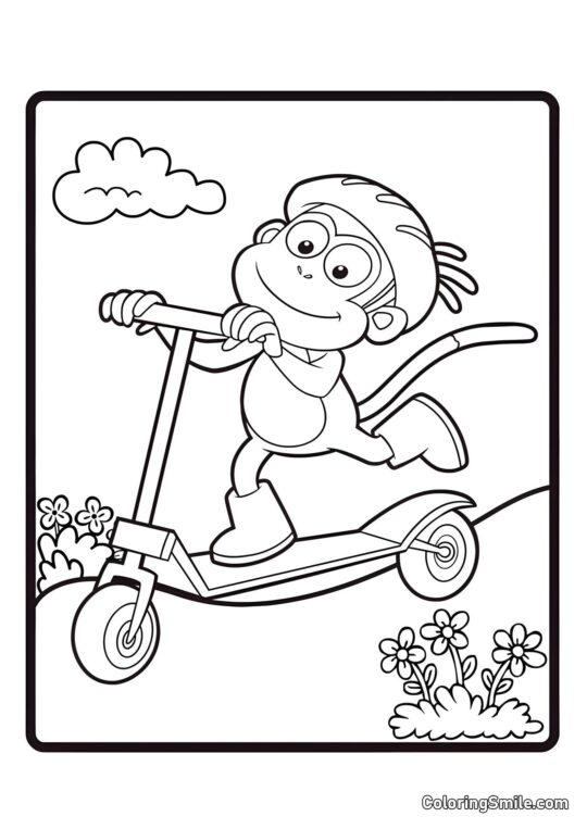 Butek na deskorolce Butek na deskorolce - Kolorowanka