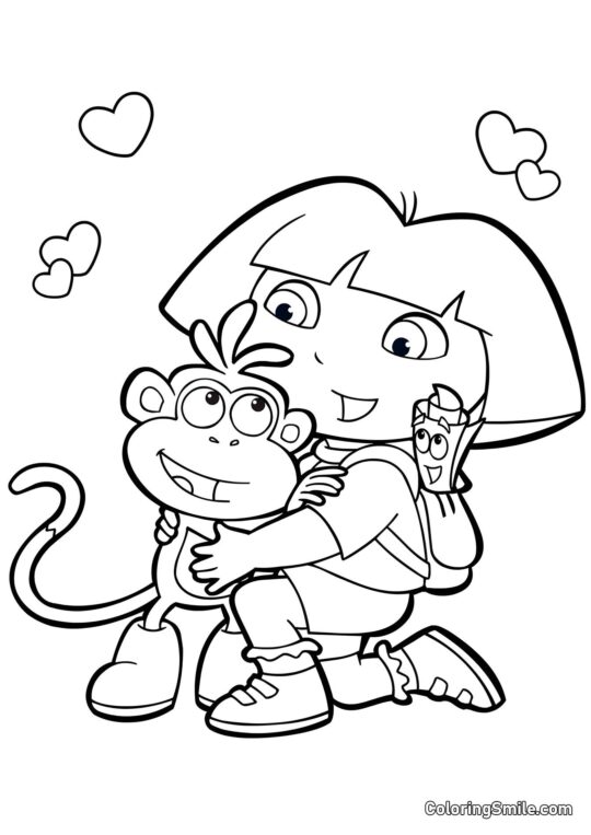 Dora Marques, Plecak i Butek Dora Marques, Plecak i Butek - Kolorowanka