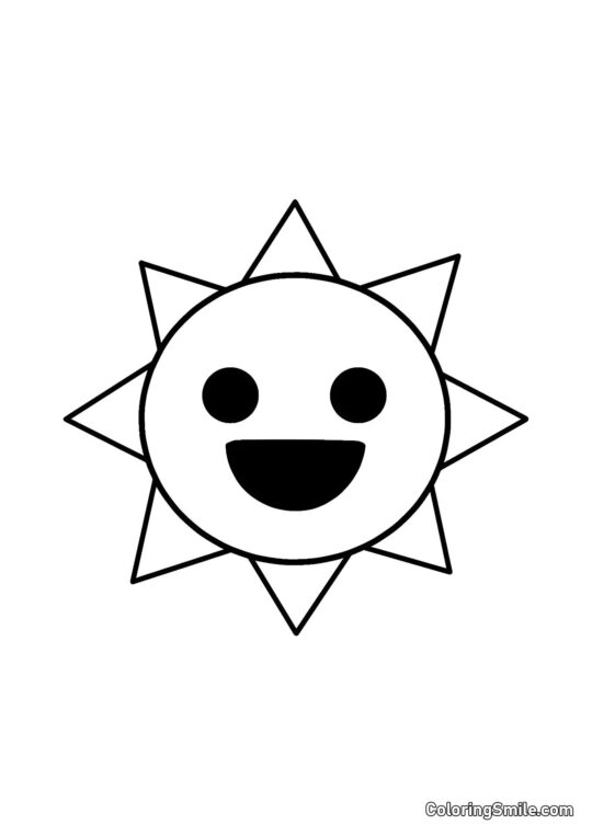 Sprunk Pan Słońce - Kolorowanka