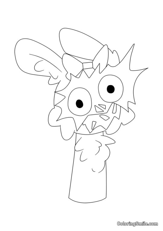 Horror Sprunki Pinky - Kolorowanka