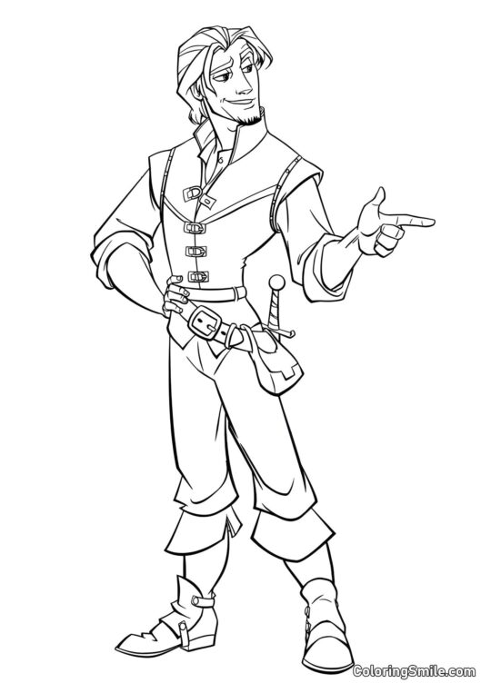 Eugene z filmu Roszpunka - Kolorowanka