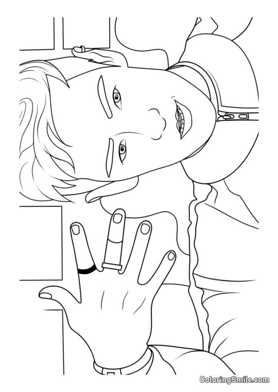 Thanos z Squid Game 2 - Kolorowanka