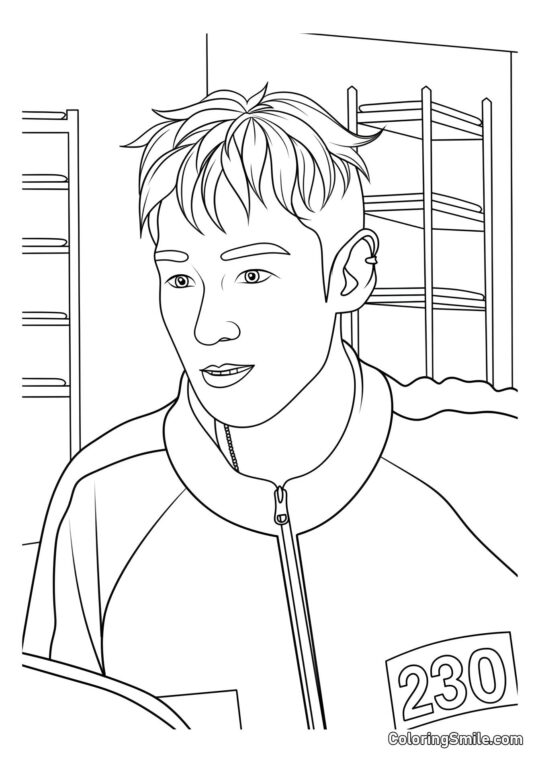 Gracz 230 (Thanos) z Squid Game 2 - Kolorowanka