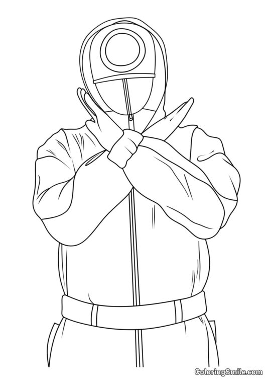 Strażnik z Squid Game 2 - Kolorowanka