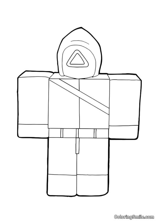 Żołnierz Roblox Squid Game - Kolorowanka