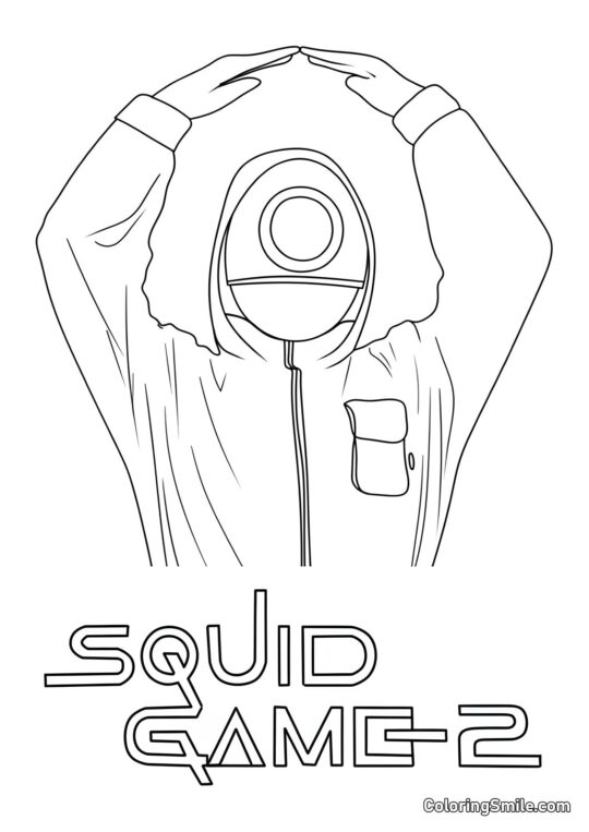 Plakat Squid Game 2 - Kolorowanka