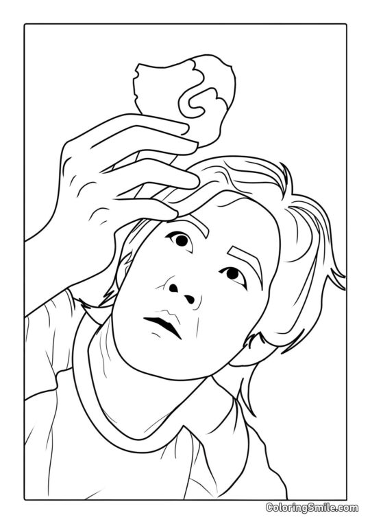 Ciastko z Squid Game - Kolorowanka