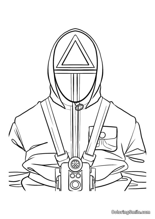 Żołnierz Squid Game 2 - Kolorowanka