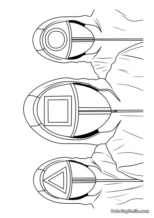 Żołnierze z Squid Game 2 - Kolorowanka