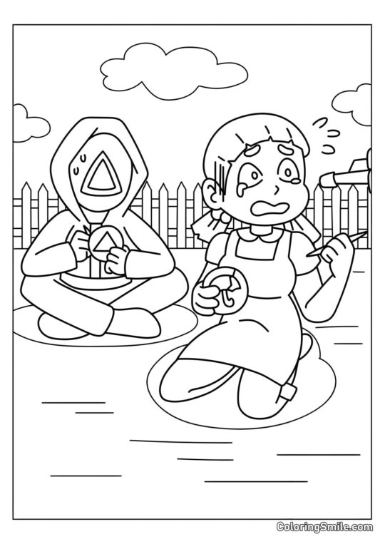 Drugi Squid Game - Kolorowanka