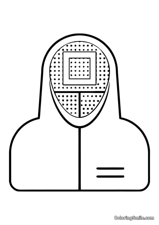 Menadżer z Squid Game - Kolorowanka