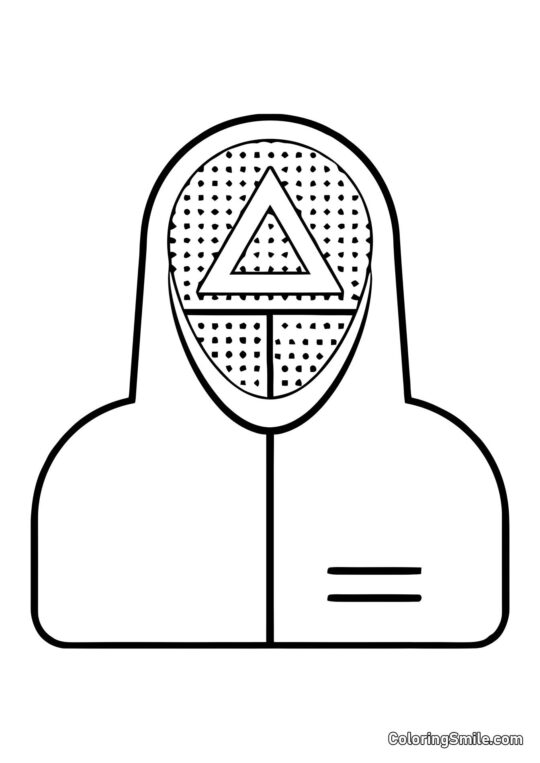 Żołnierz z Squid Game - Kolorowanka