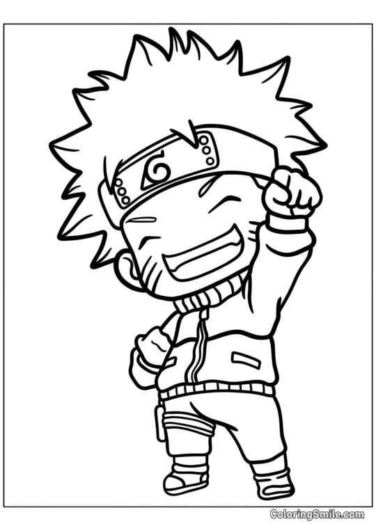 Chibi Naruto - Kolorowanka