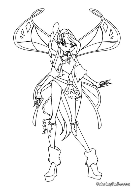 Winx Musa Lovix - Kolorowanka