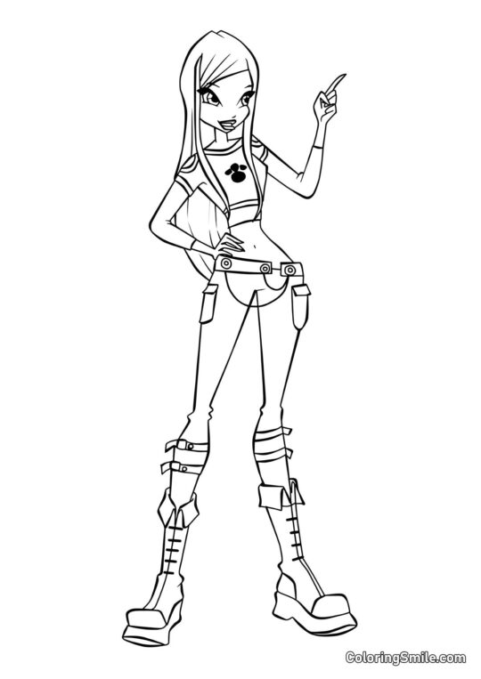 Wróżka Roxy - Kolorowanka