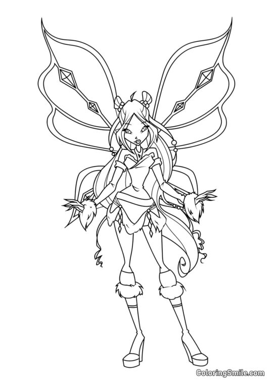 Winx Flora Lovix - Kolorowanka