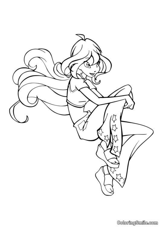 Bloom w Zamyśleniu - Kolorowanka