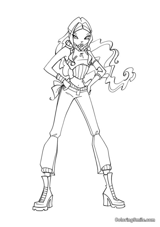 Podejrzliwa Layla - Kolorowanka