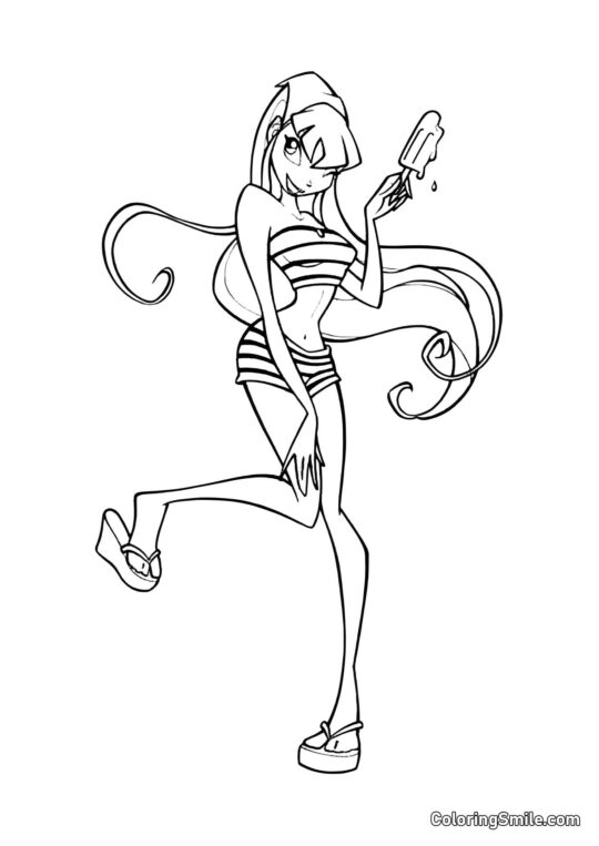 Stella z Lodem - Kolorowanka