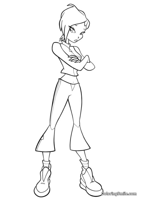 Tecna Obrażona - Kolorowanka