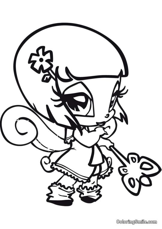 Mała Wróżka Lockette - Kolorowanka