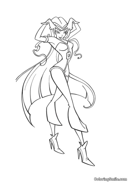 Darcy Używa Swojej Magii - Kolorowanka