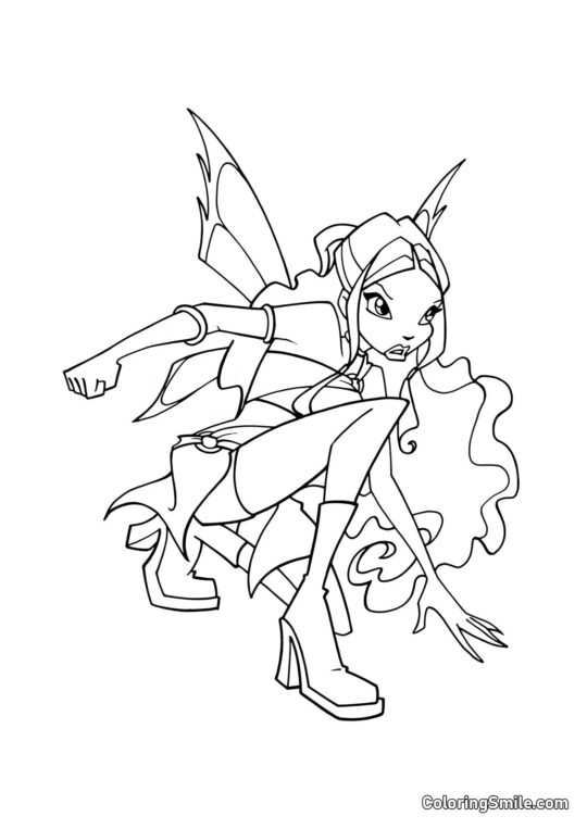 Layla Gotowa do Walki - Kolorowanka