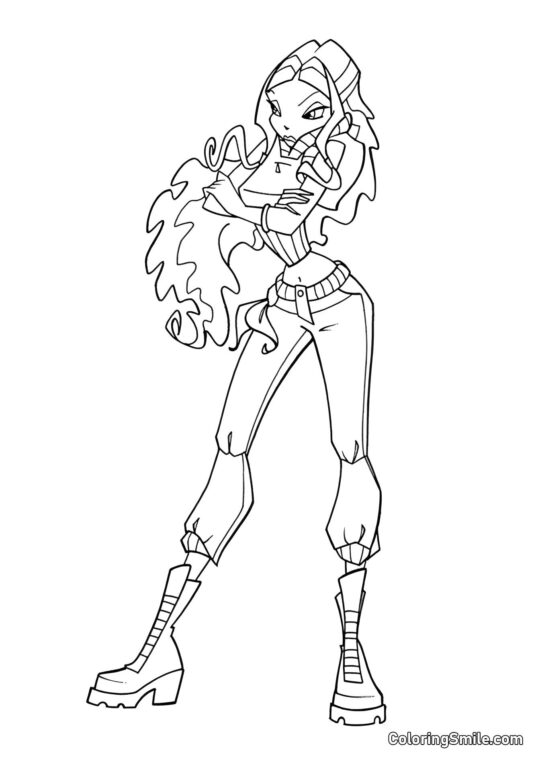 Layla Zmarszczona - Kolorowanka