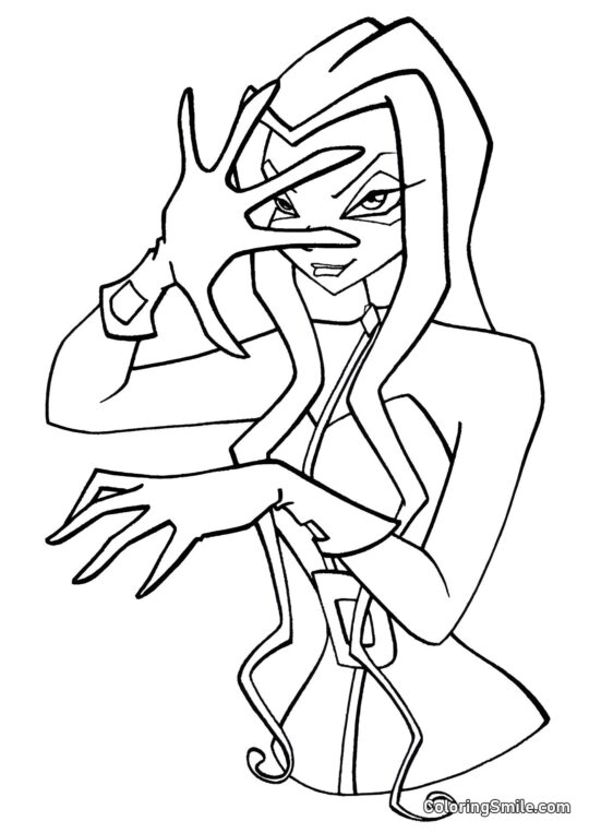 Czarownica Darcy - Kolorowanka