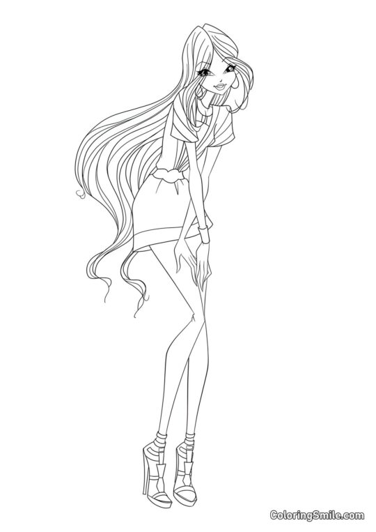 Winx Flora Travelix - Kolorowanka