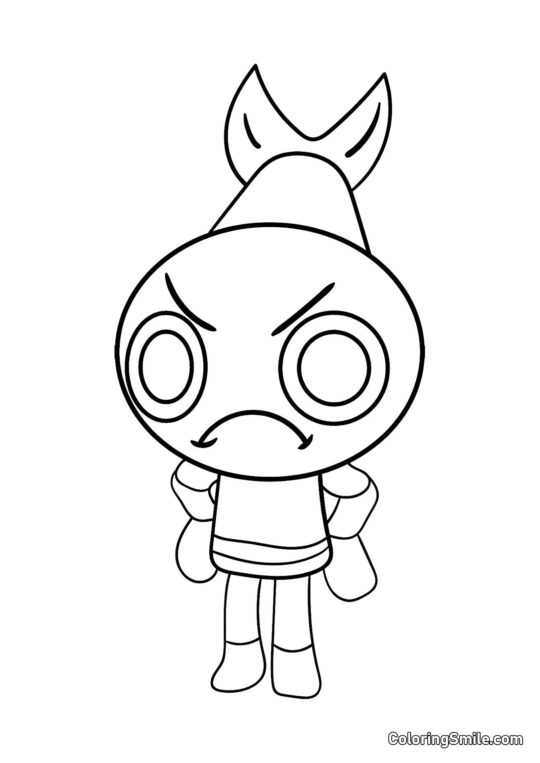 Shrimpo z Dandy’ego Świata - Kolorowanka