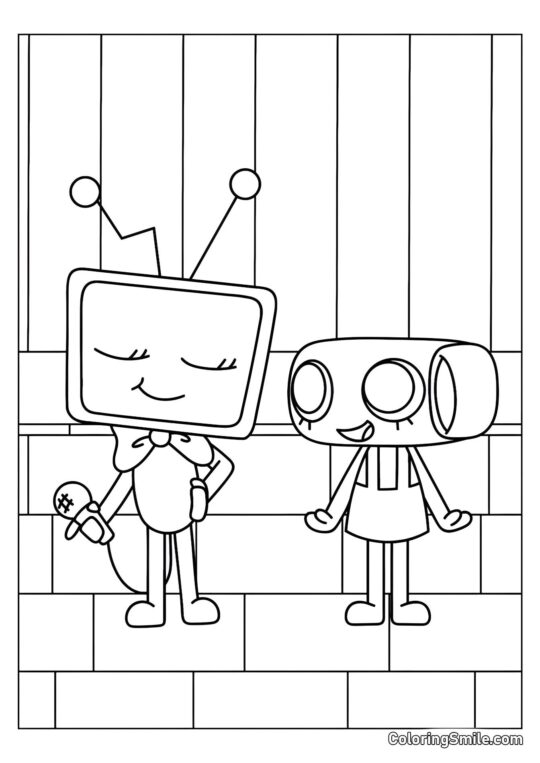 Vi i Shelly z Dandy’ego Świata - Kolorowanka