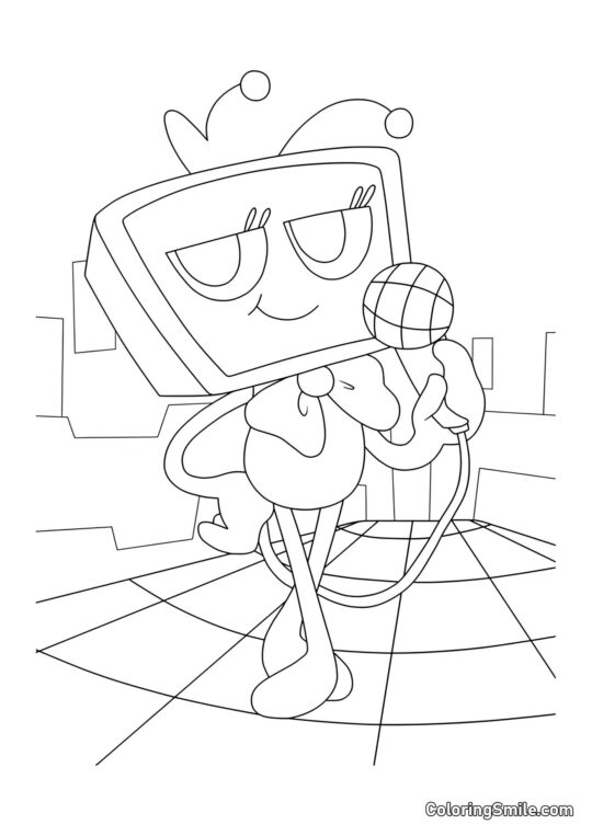 Vi z mikrofonem - Kolorowanka