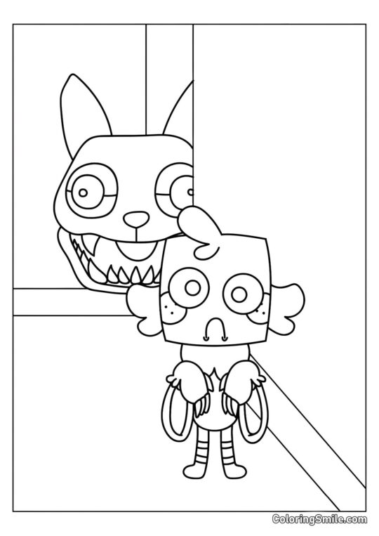 Gub i Zły Pies - Kolorowanka