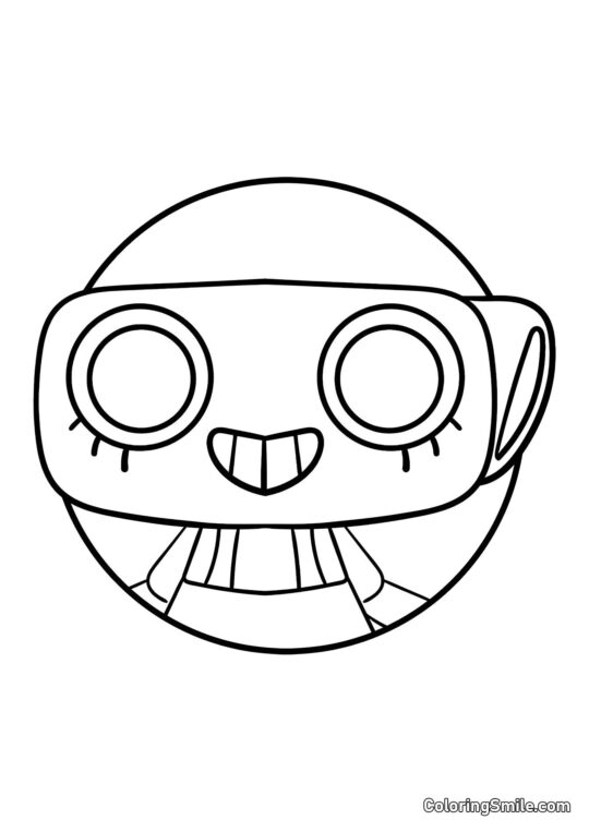 Portret Shelly z Dandy’ego Świata - Kolorowanka