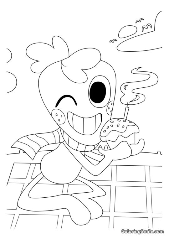 Sprout z babeczką - Kolorowanka