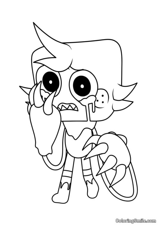 Skręcony Gub - Kolorowanka