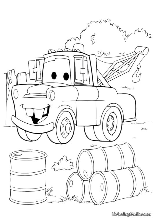 Mater szeroko się uśmiechający - Kolorowanka