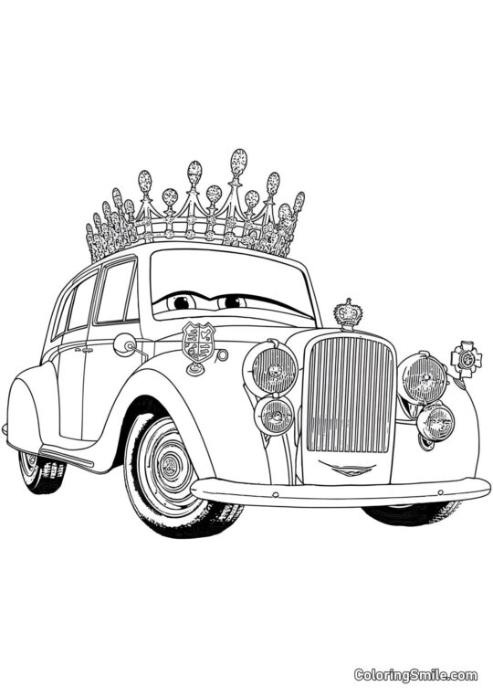 Angielska Królowa - Kolorowanka