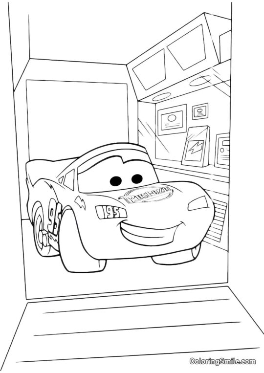 Szczęśliwy McQueen - Kolorowanka