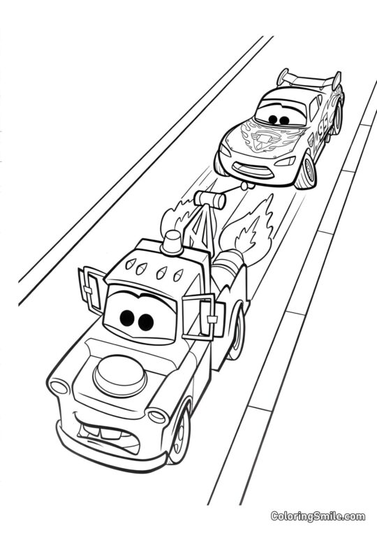 Mater z turbinami - Kolorowanka