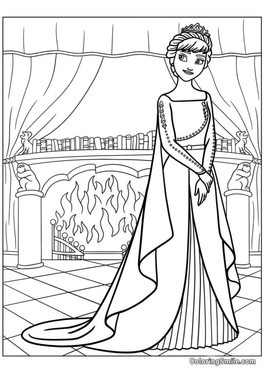 Królowa Anna Królowa Anna - Kolorowanka