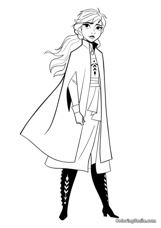 Księżniczka Anna Księżniczka Anna - Kolorowanka