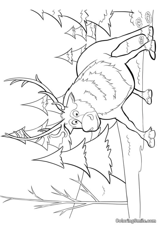 Sven na lodzie Sven na lodzie - Kolorowanka